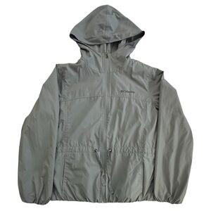 Columbia | Gray Lightweight Hooded Windbreaker Jacket | Size M | EUC